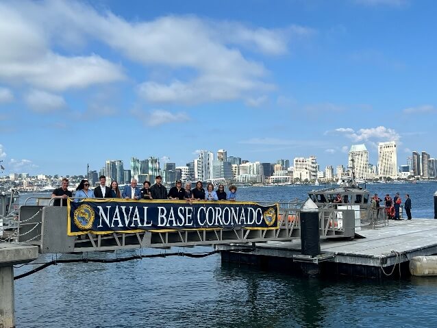 Senator Caballero and legislative colleagues tour Naval Base Coronado
